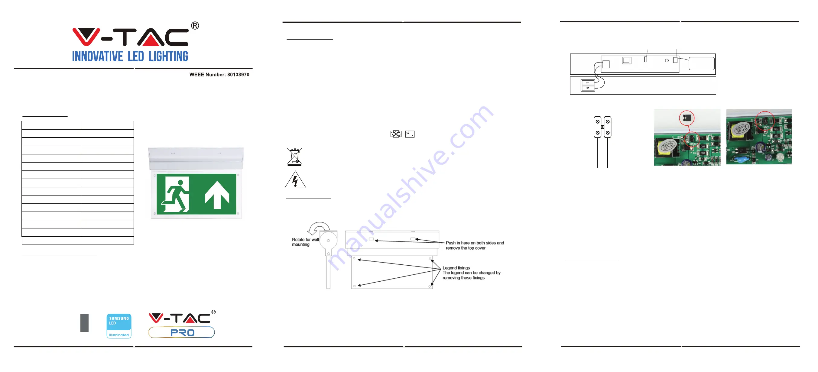 V-TAC 3800157641357 Installation Instruction Download Page 6