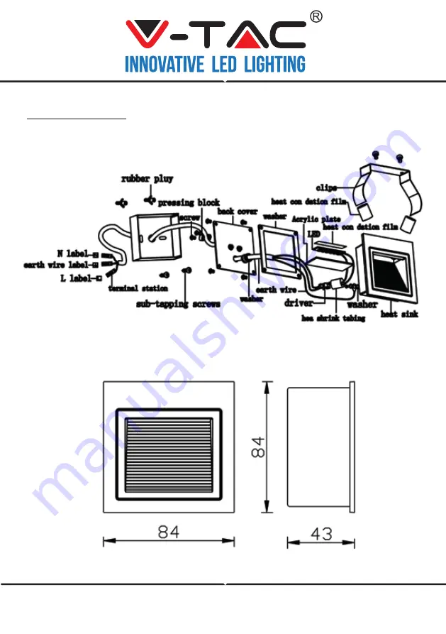 V-TAC VT-1143 Installation Instruction Download Page 2