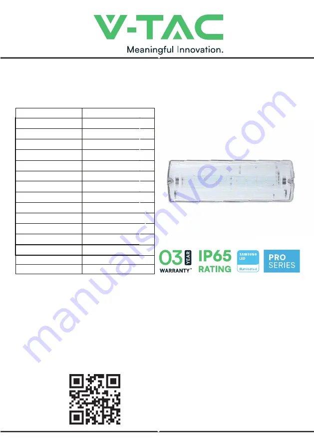 V-TAC VT-524-S Instruction Manual Download Page 1