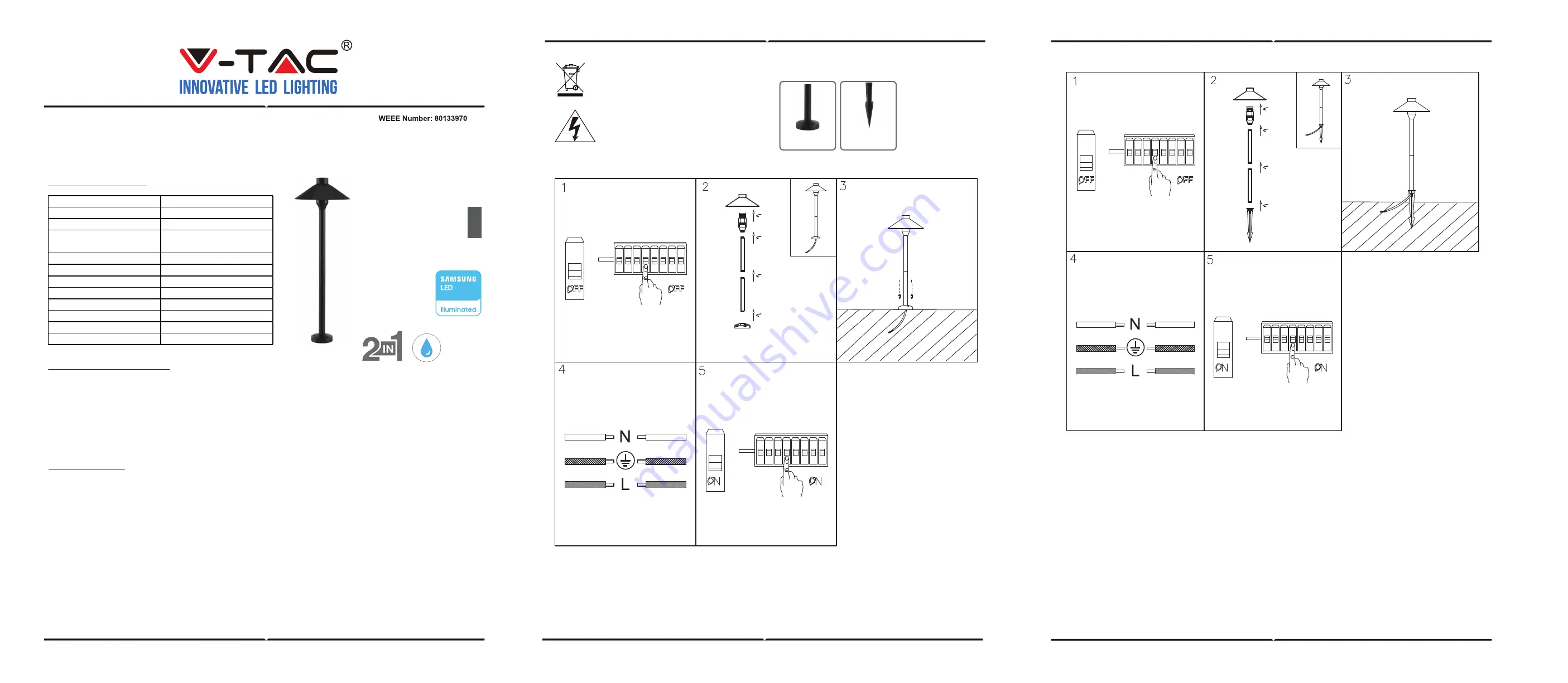 V-TAC VT-907 Installation Instruction Download Page 10