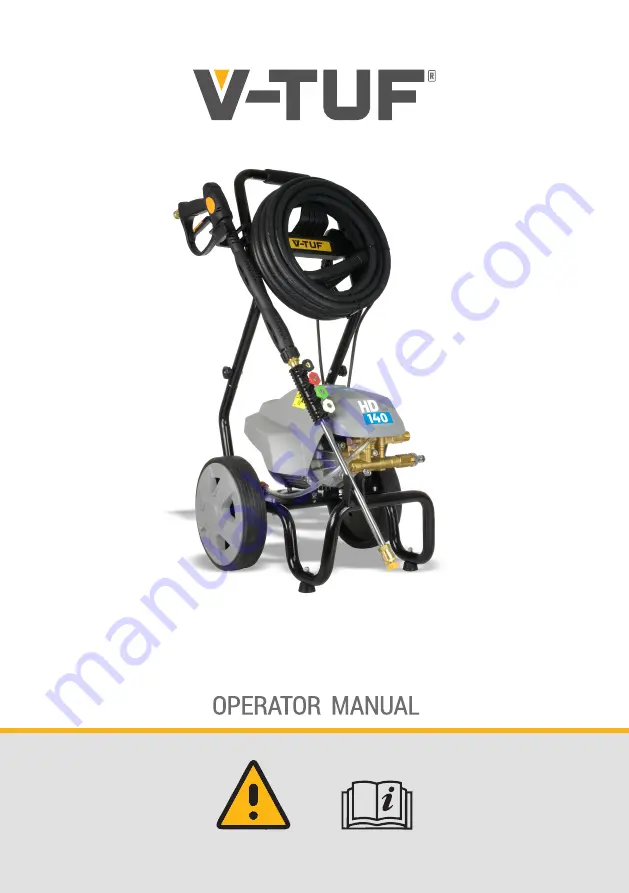 V-TUF HDC140-240V Operator'S Manual Download Page 1