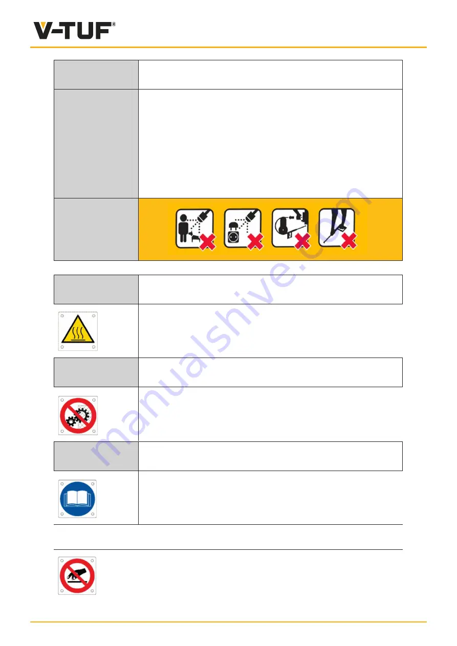 V-TUF RAPIDSXL110 Operator'S Manual Download Page 18