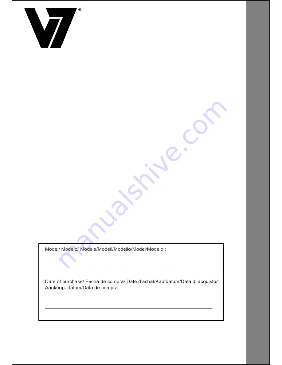 V7 DS1DA2 Manual Download Page 12