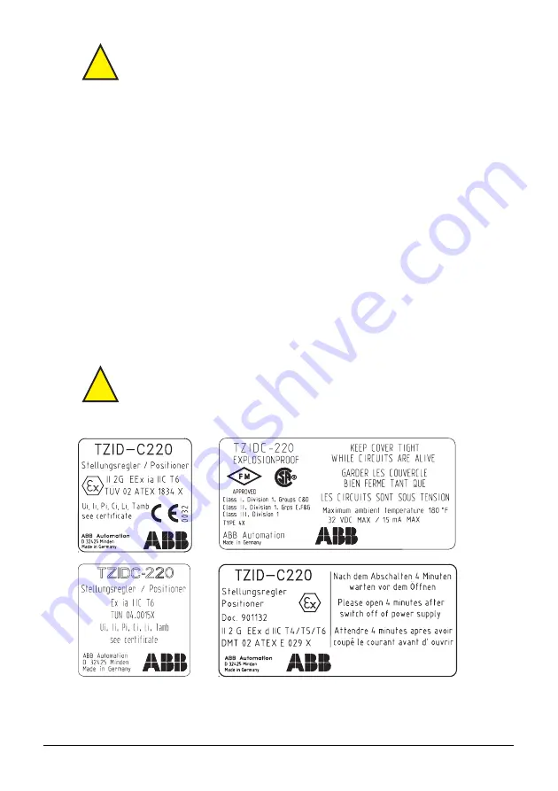 VAC D400 Operating Instructions Manual Download Page 9