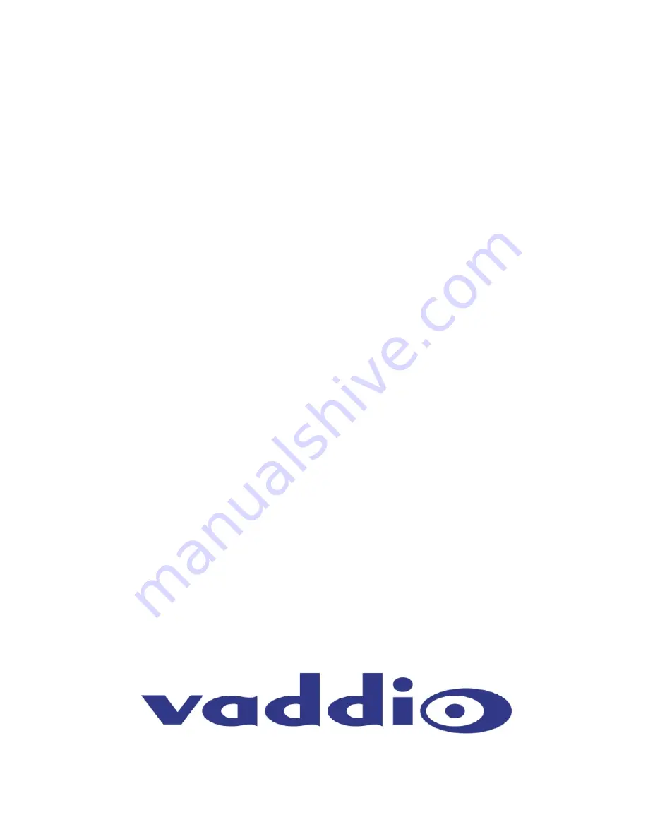 VADDIO ClearSHOT 10 USB Installation Manual Download Page 17