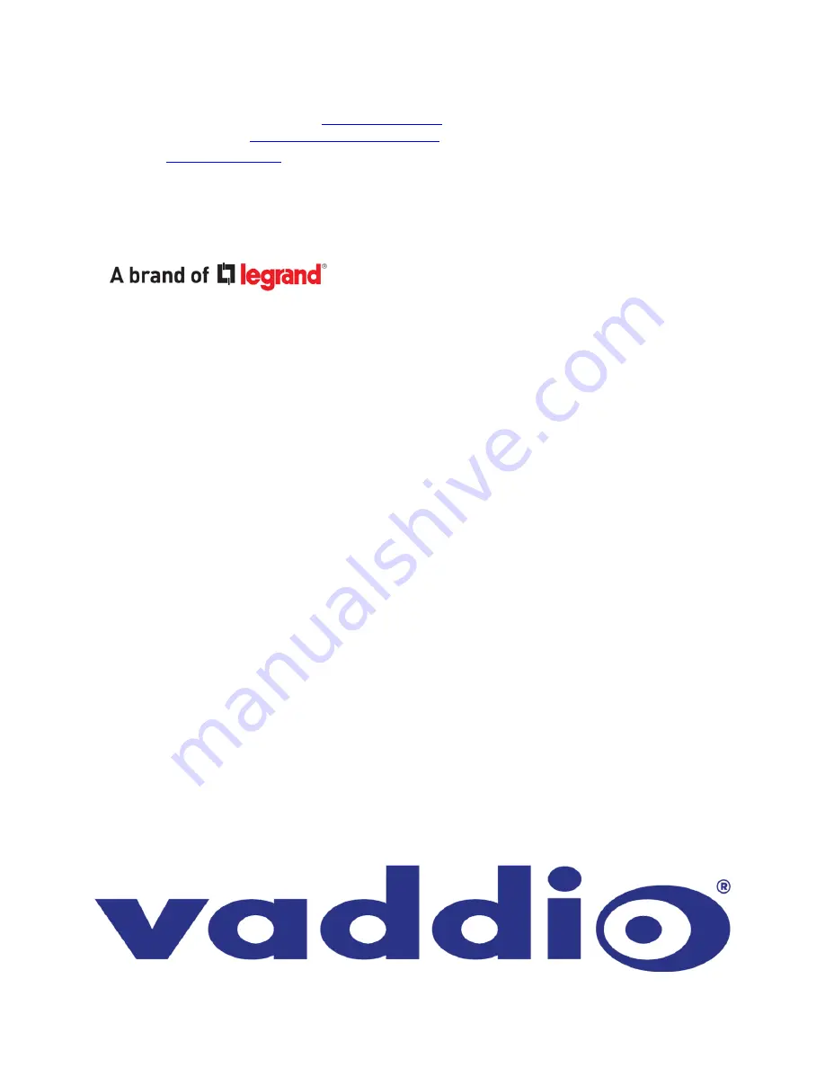 VADDIO EasyIP Systems Complete Manual Download Page 95