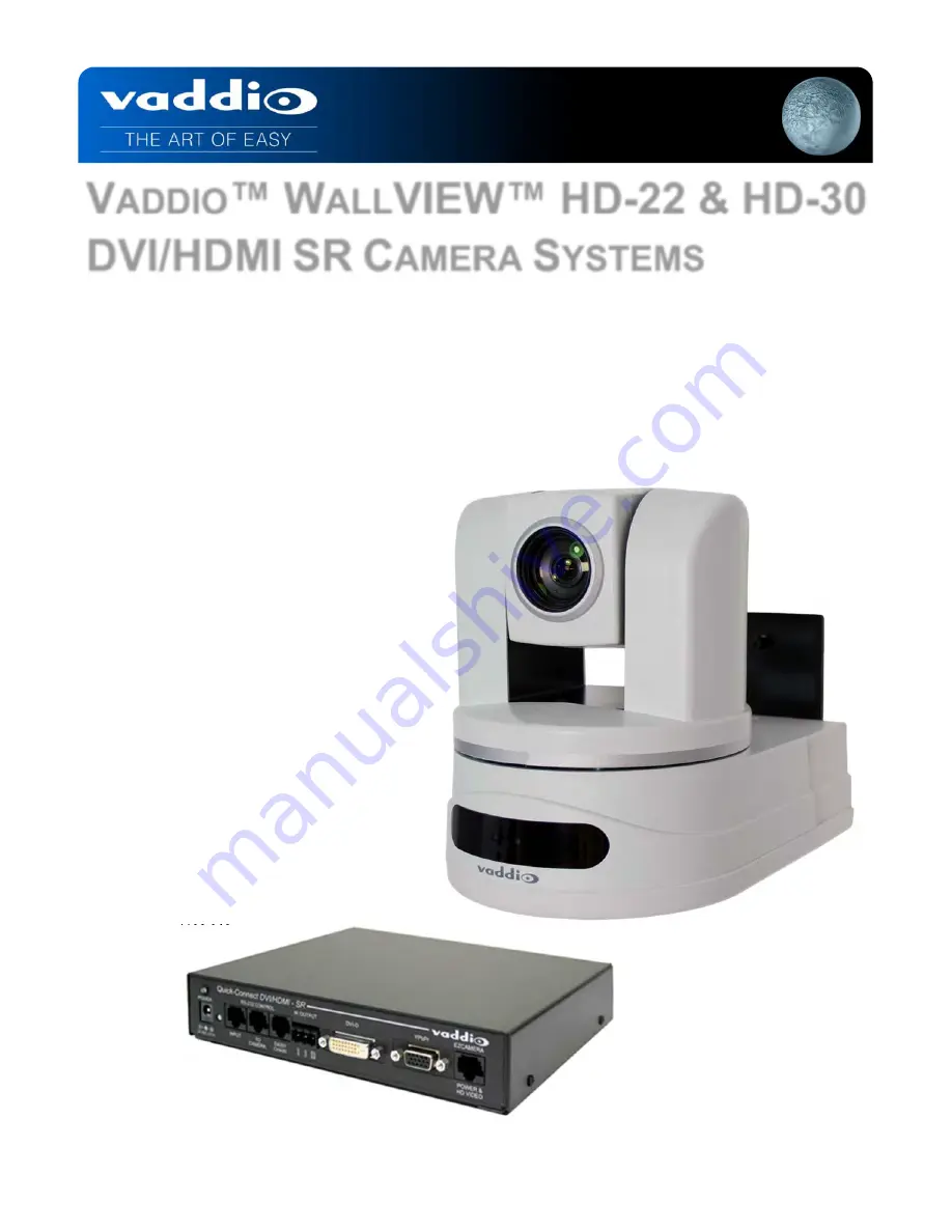 VADDIO WALLVIEW HD-22 Скачать руководство пользователя страница 1