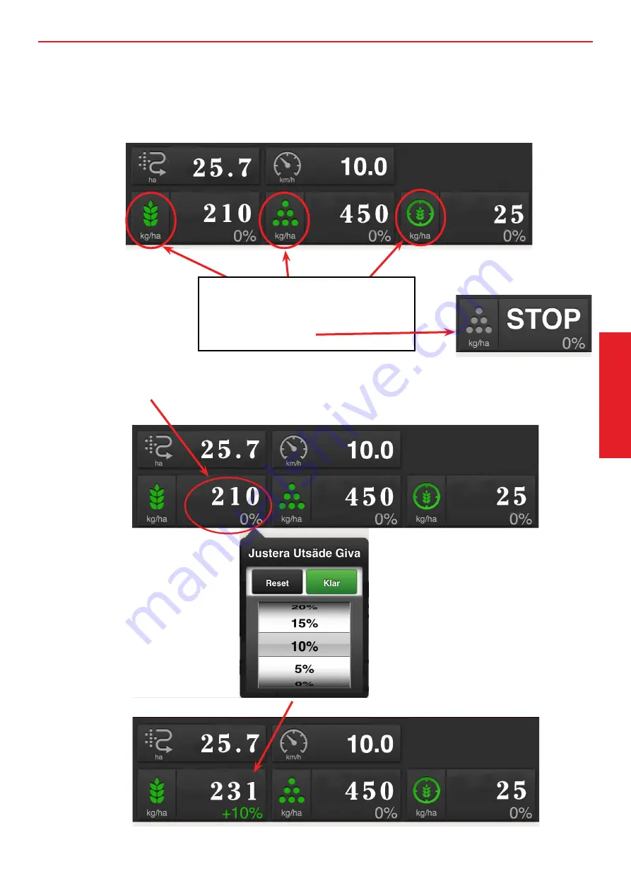 Vaderstad Rapid RD 300-400S Quick Start Manual Download Page 15