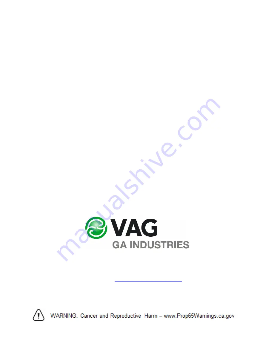 Vag 220-DS Operation And Maintenance Manual Download Page 1