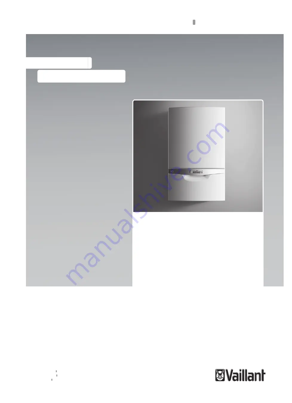 Vaillant ecoTEC exclusive 620 Operating Instructions Manual Download Page 1