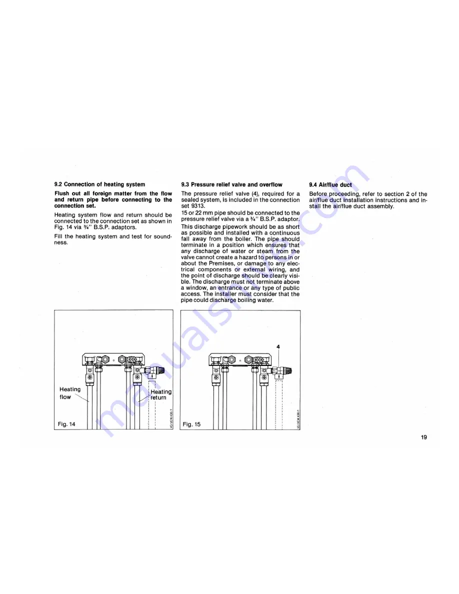 Vaillant VCW GB 242 EB Instructions For Installation And Servicing Download Page 19