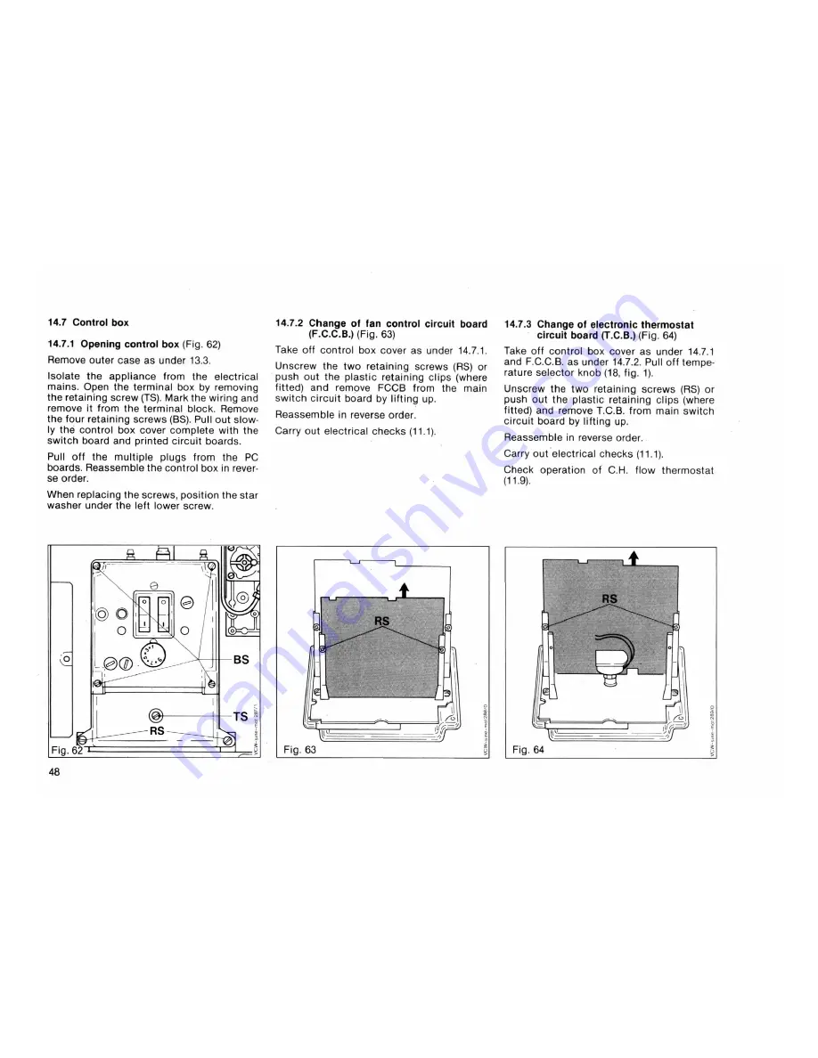 Vaillant VCW GB 242 EB Instructions For Installation And Servicing Download Page 48