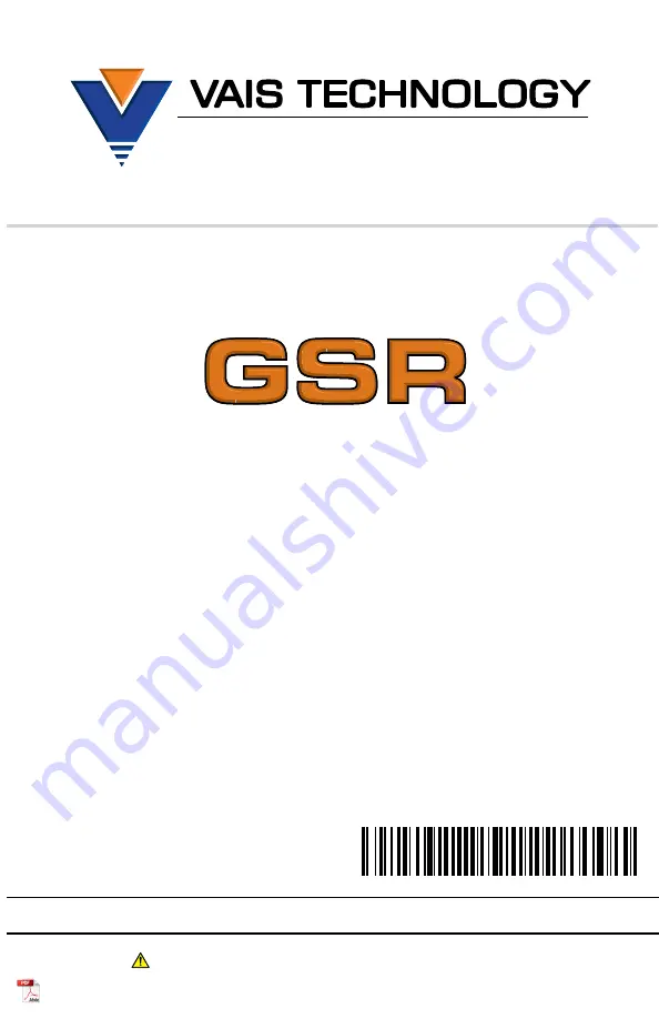 Vais Technology GSR SiriusXM SXV300 Owner'S Manual Download Page 1