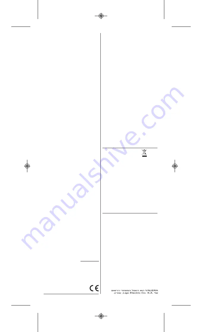 VALERA SWISS X THERMOFIT Operating Instructions Manual Download Page 55