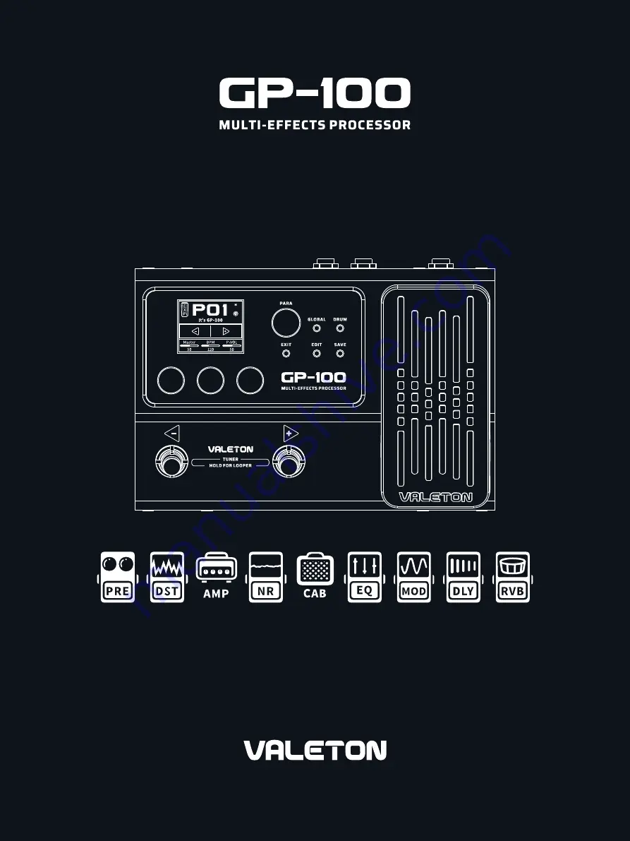 Valeton GP-200R User Manual Download Page 1