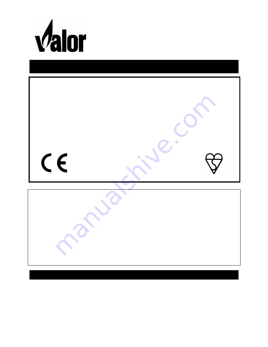 Valor BR417 VA Installer'S Manual Download Page 1