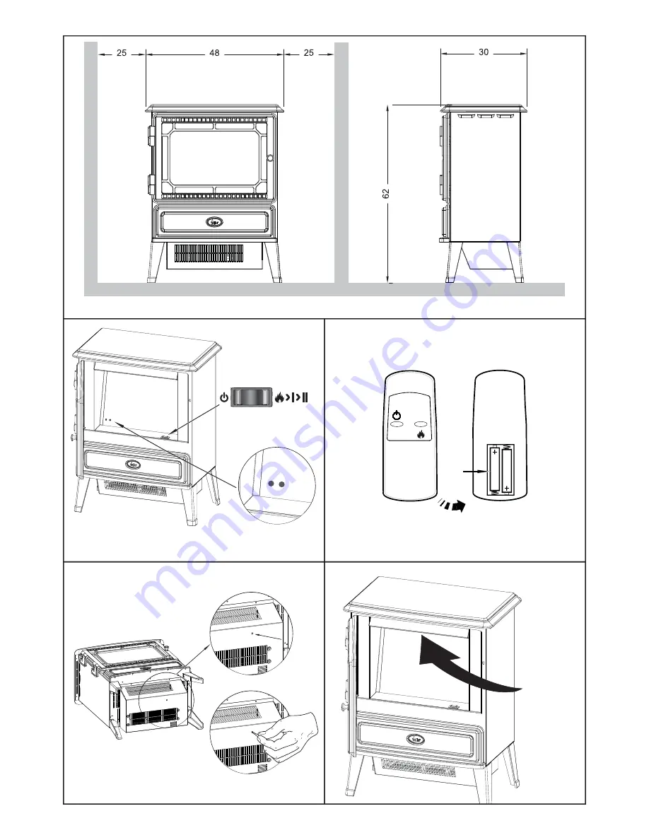 Valor Glendale Dimension Stove 0585101 Instruction Manual Download Page 5