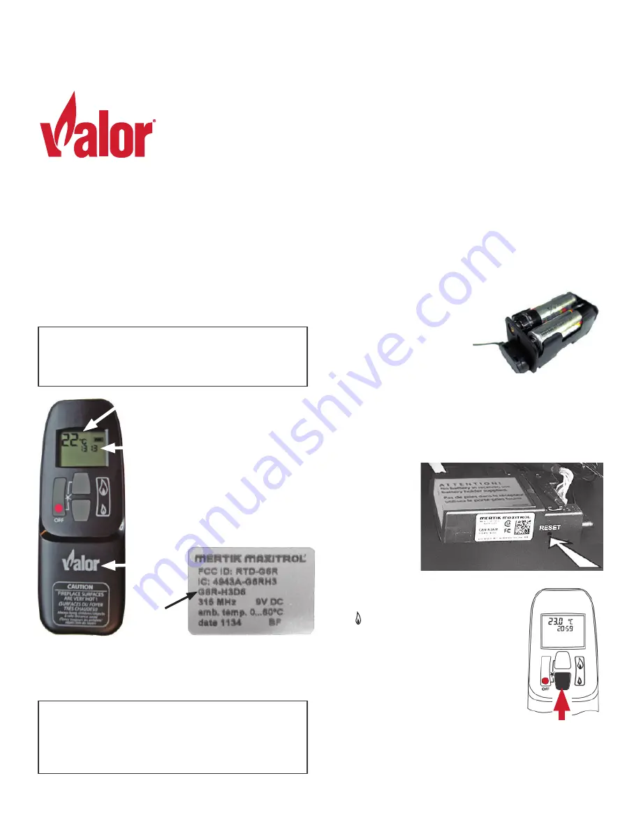 Valor GV60 NTK Operation Manual Download Page 1