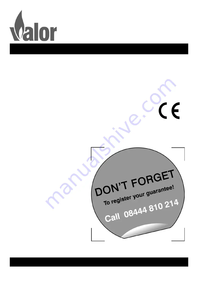 Valor Heartbeat Oxysafe 2 339 Installer And Owner Manual Download Page 1