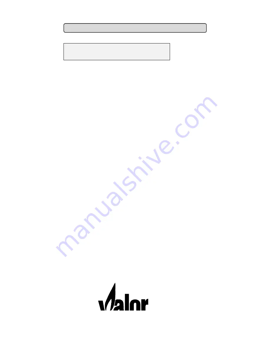 Valor Heartbeat Oxysafe 426 Owner'S Manual Download Page 7