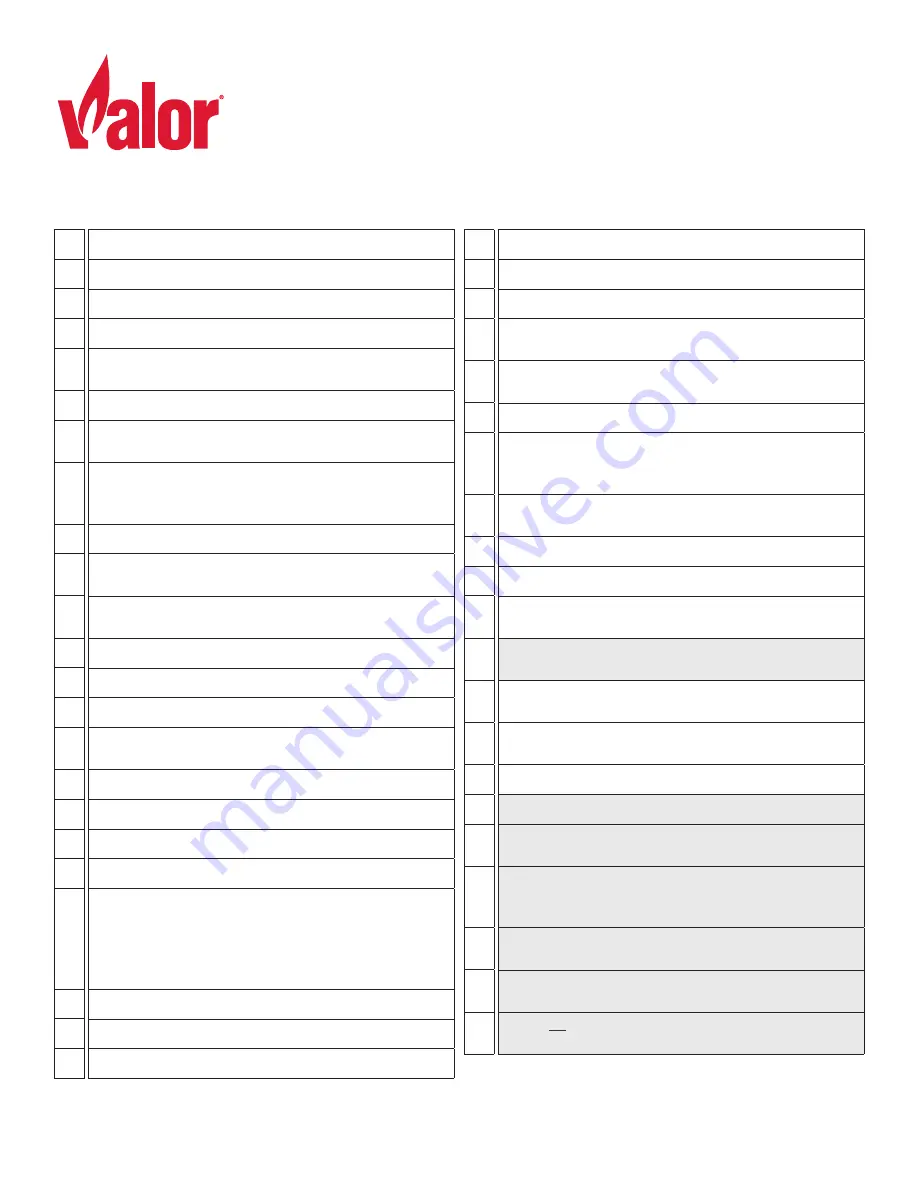 Valor L3 1800K Checklist Download Page 1