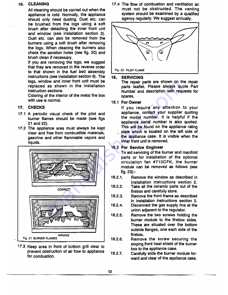 Valor Legend 736MN Installer'S & Owner'S Manual Download Page 14