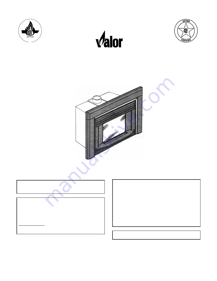 Valor Legend 736XN Installer'S & Owner'S Manual Download Page 1