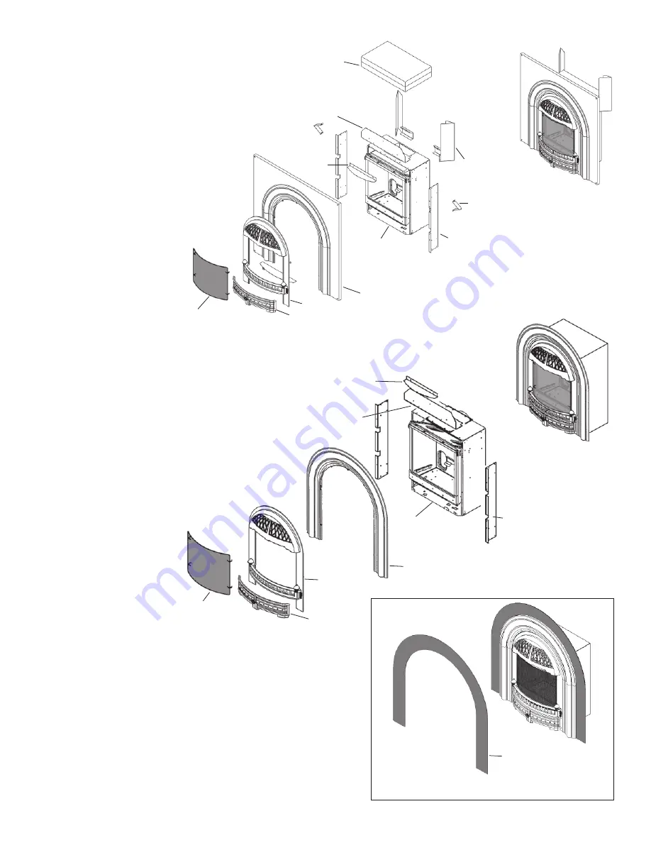 Valor Portrait Cast Arch Fronts 539 Series Installation Manual Download Page 2