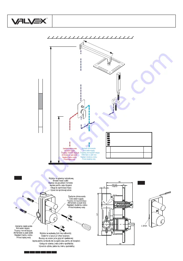 VALVEX CARRE 2449980 Assembly And Operation Instructions Download Page 2