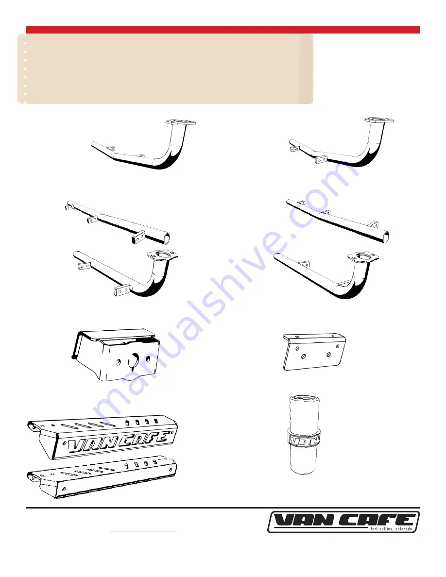 VAN CAFE RTD SIDE LADDER RAM PROMASTER Instruction Manual Download Page 4