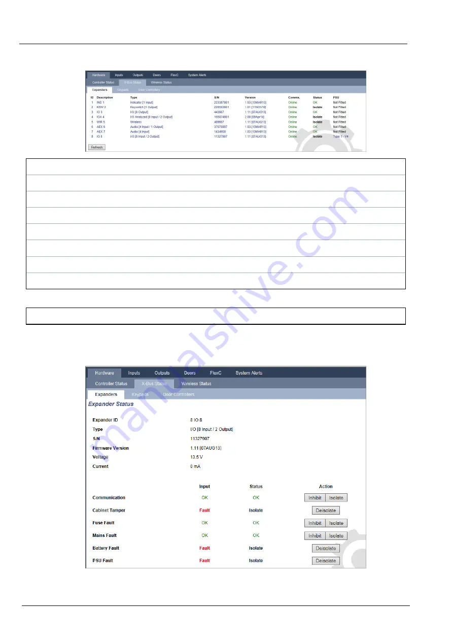 Vanderbilt SPC4 Series Installation & Configuration Manual Download Page 181