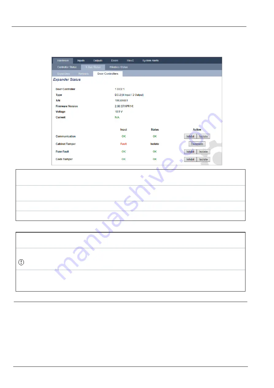 Vanderbilt SPC4 Series Installation & Configuration Manual Download Page 187