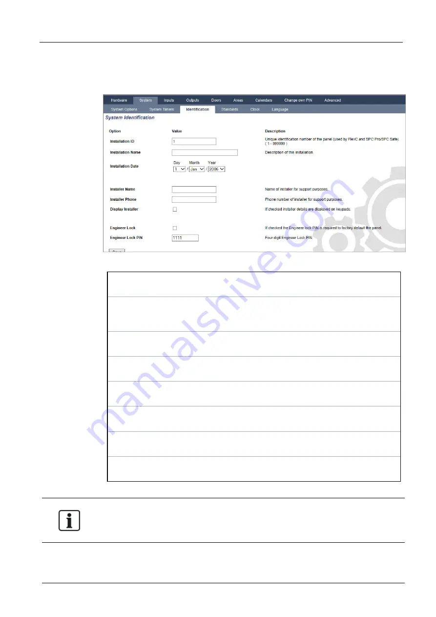 Vanderbilt SPC4 Series Installation & Configuration Manual Download Page 266