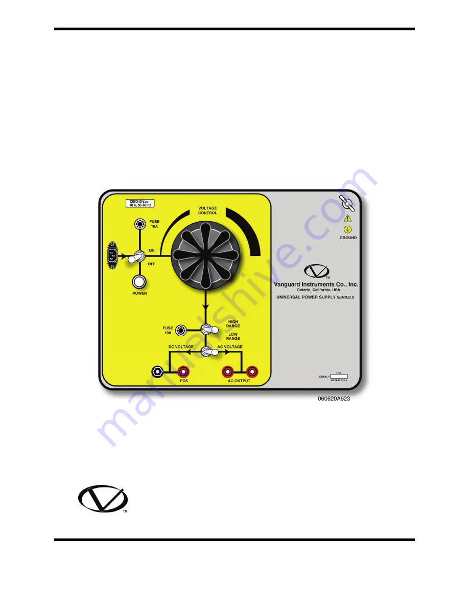 Vanguard Instruments UPS 2 Series Operating Procedures Manual Download Page 1