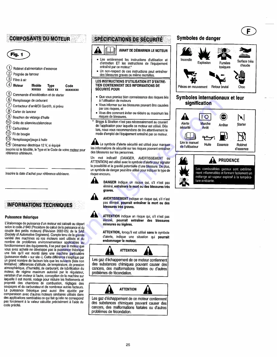 Vanguard 45198 Operating Information Manual Download Page 37