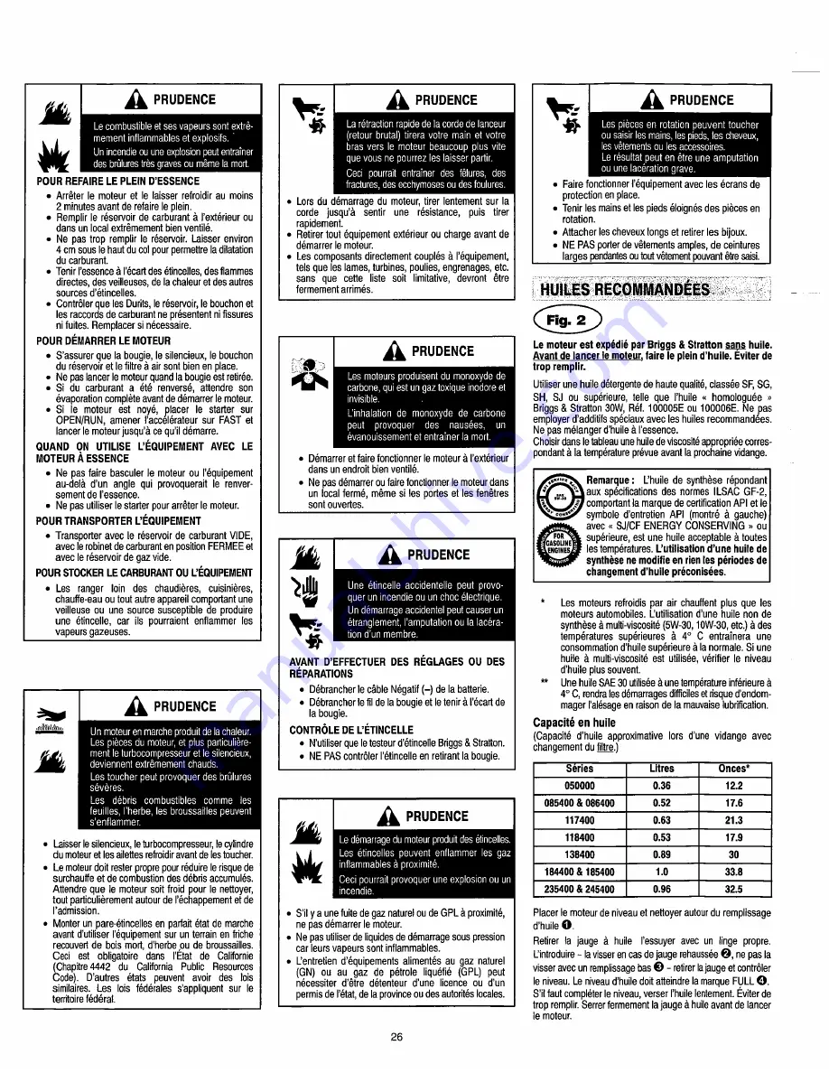 Vanguard 45198 Operating Information Manual Download Page 38