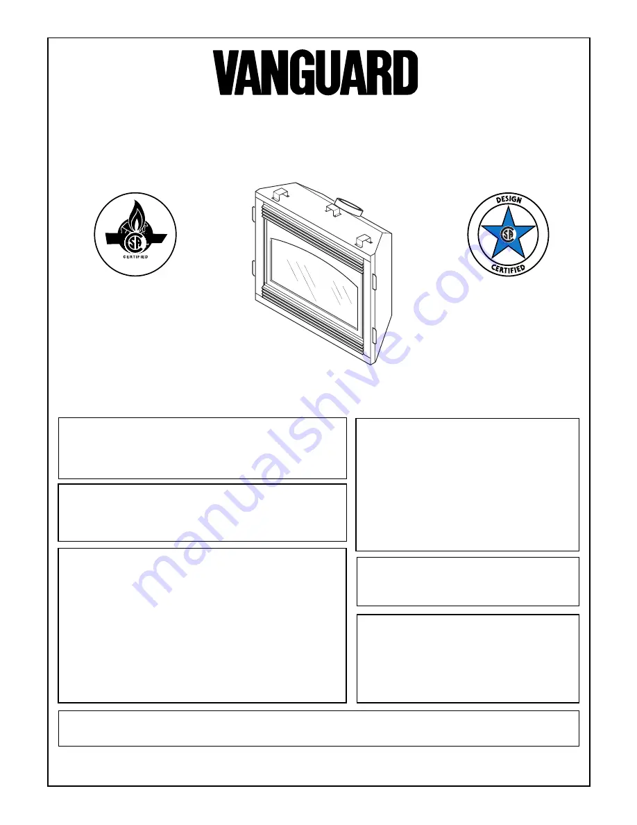 Vanguard BDV34NB Owner'S Operation And Installation Manual Download Page 1