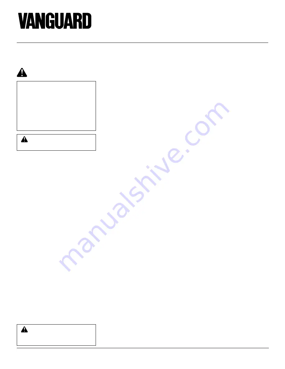 Vanguard BHDV34P(A) Owner'S Operation And Installation Manual Download Page 2