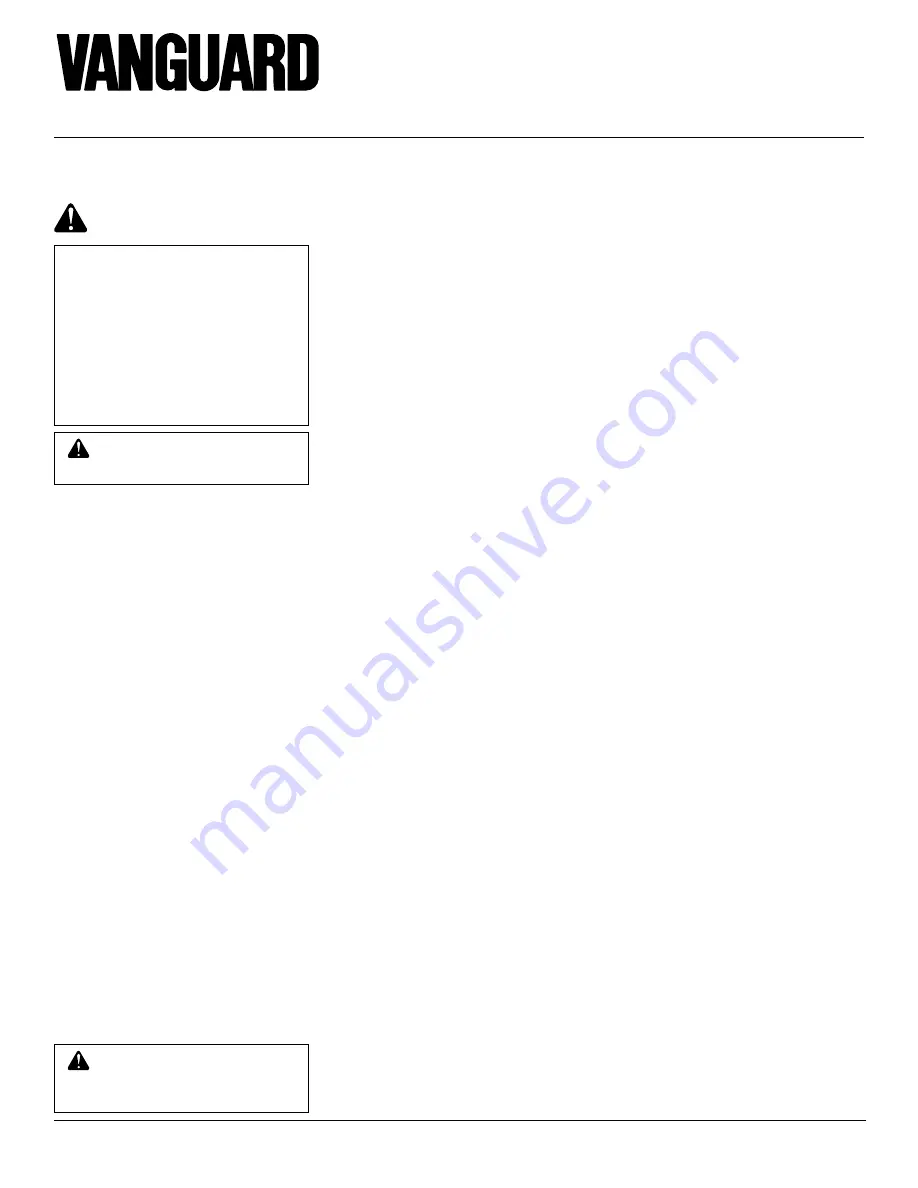 Vanguard SBVBN(C) Operating And Installation Manual Download Page 2