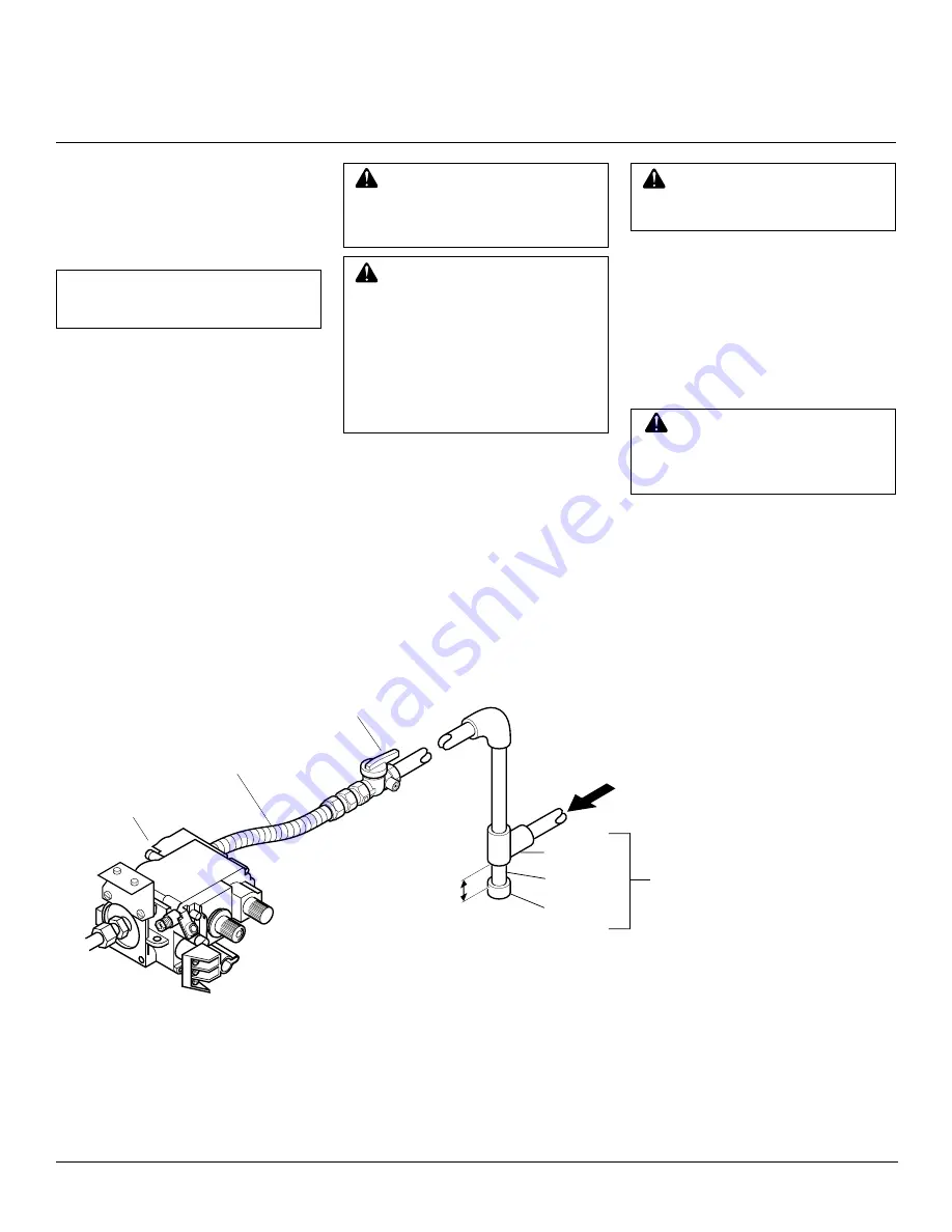 Vanguard UNVENTED (VENT-FREE) NATURAL  GAS LOG HEATER Operating And Installation Manual Download Page 12