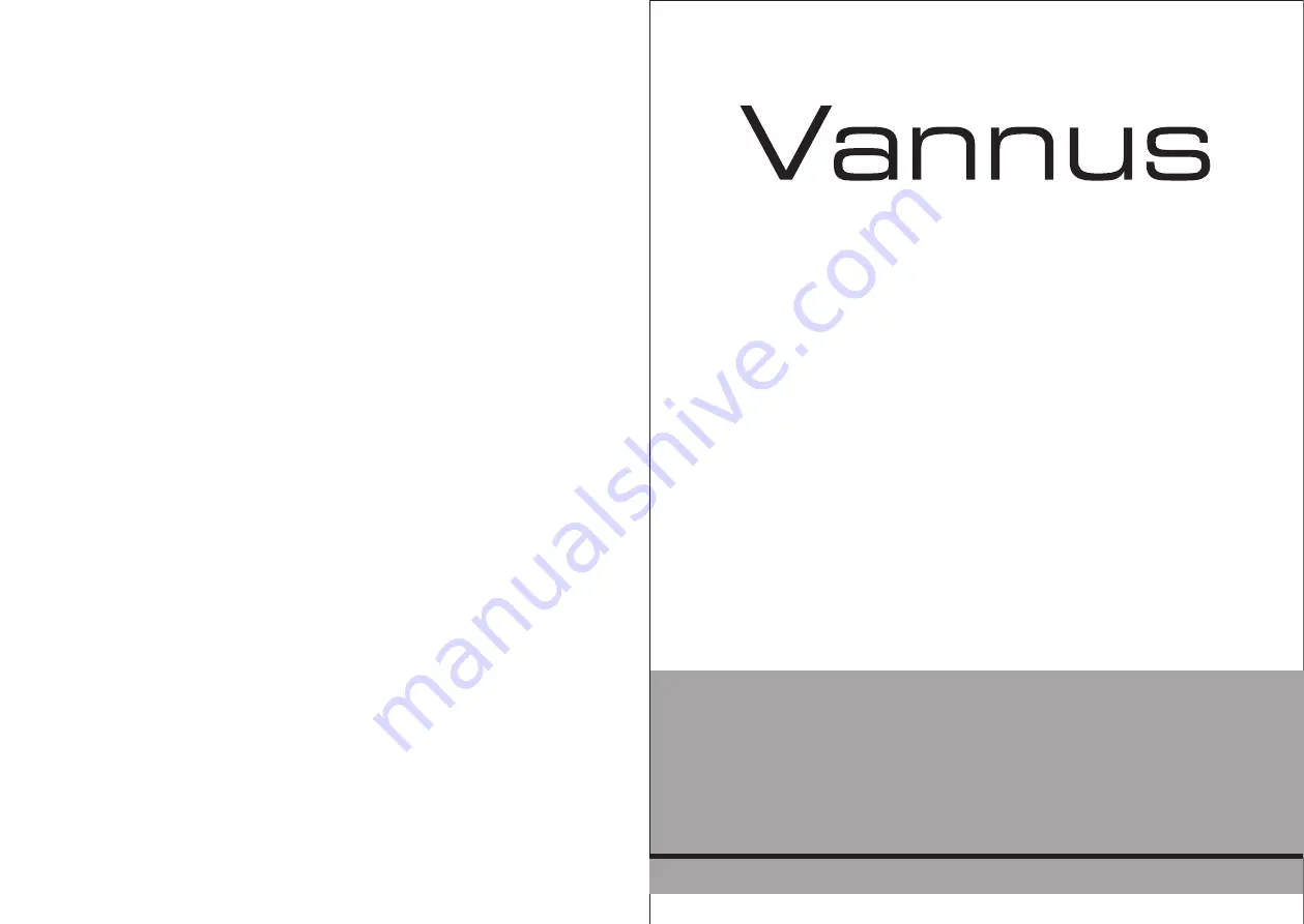 Vannus Luna-3B/56 Instruction Manual Download Page 1