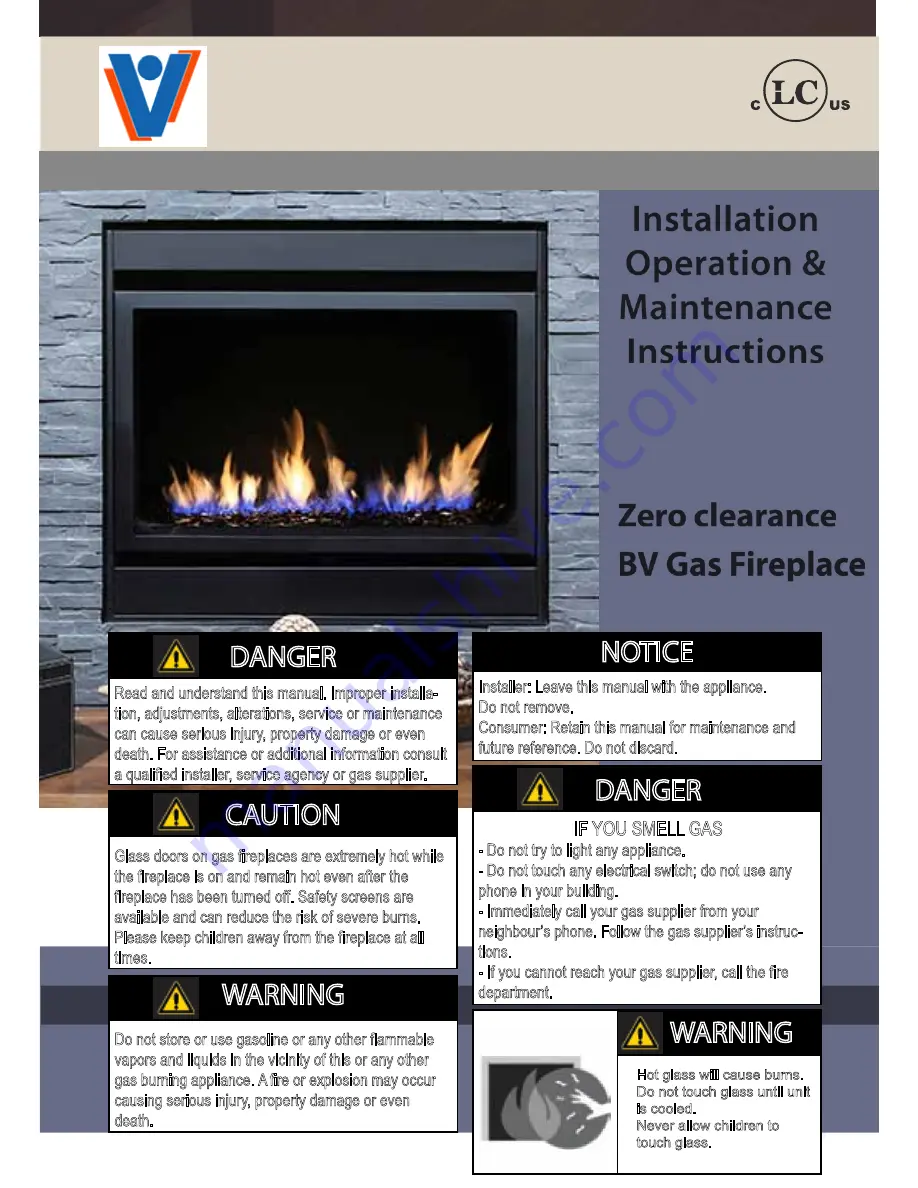 Vanox Nova VL36BN Operating & Maintenance Instructions Download Page 1