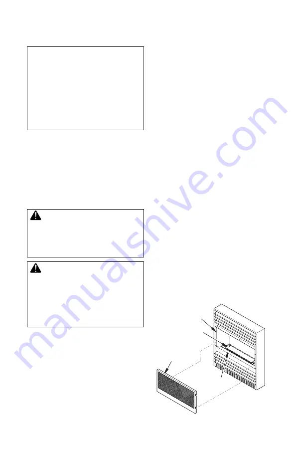 Vantage Hearth COMPACT CLASSIC HEARTH Installation Manual Download Page 5