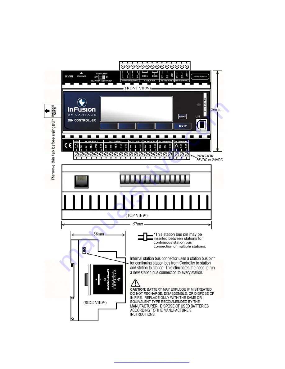 Vantage Hearth DIN InFusion IC-DIN Installation Download Page 4