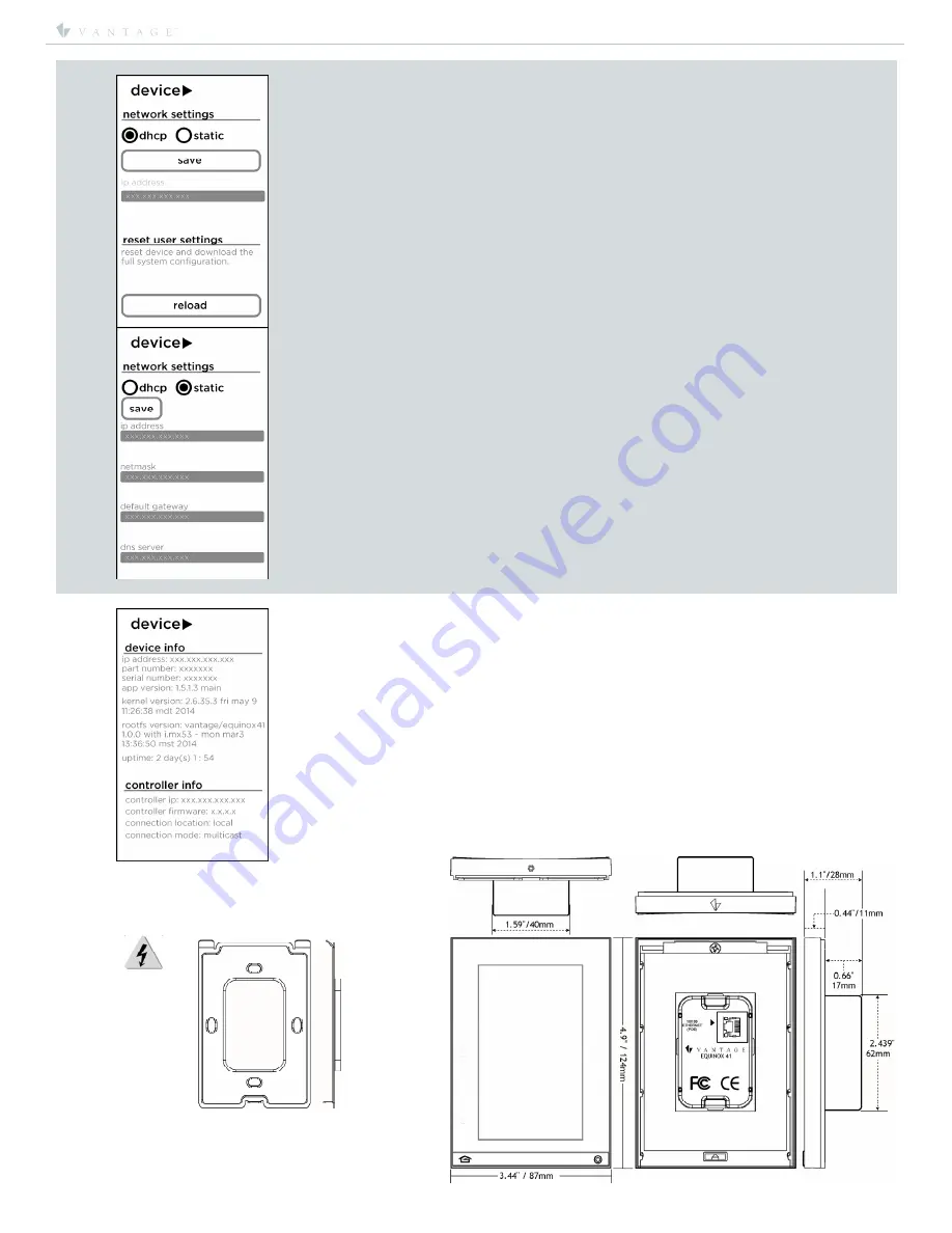 Vantage Hearth Equinox 41 EQ41TB-TI Installation Manual Download Page 4