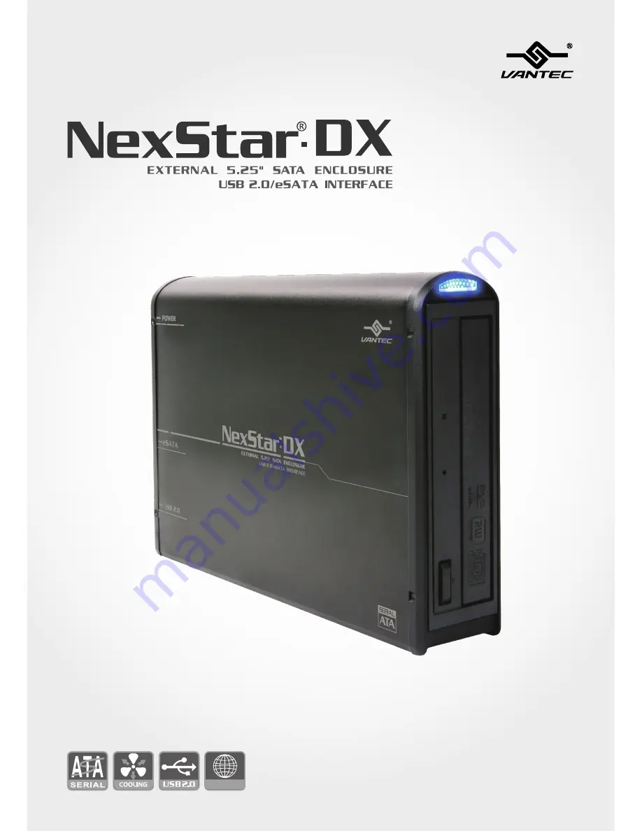 Vantec NexStar-DX Скачать руководство пользователя страница 1