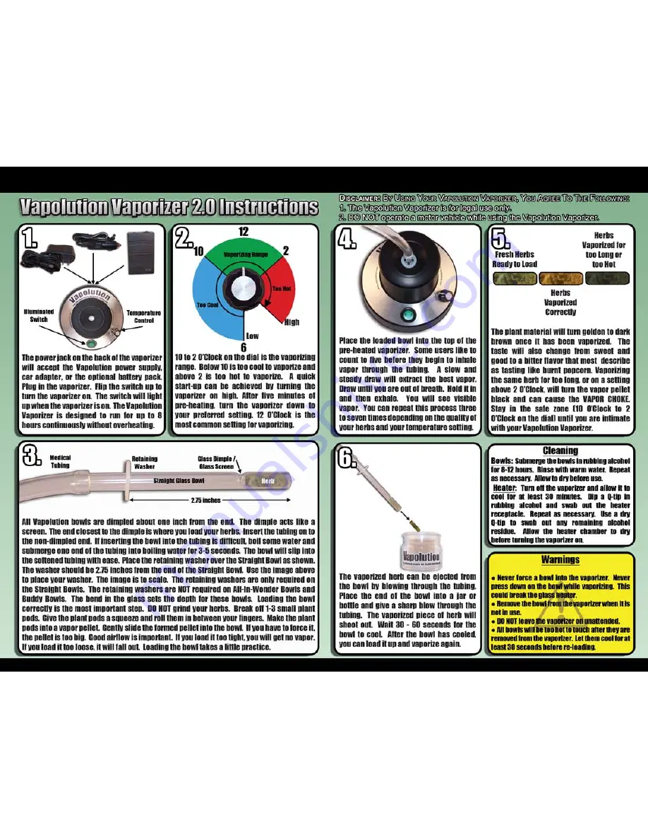 Vapolution 2.0 Product Manual Download Page 2