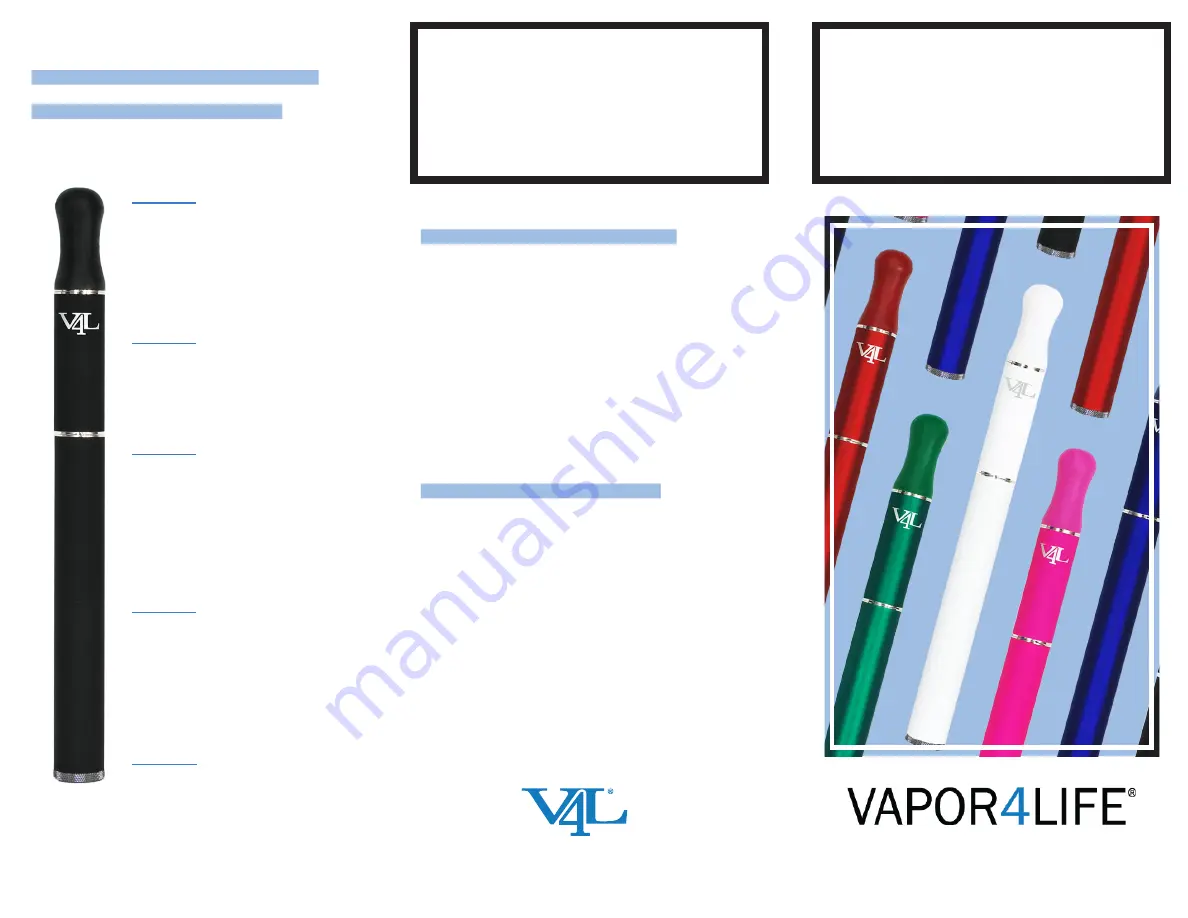 VAPOR4LIFE VV ZEUS User Manual Download Page 1