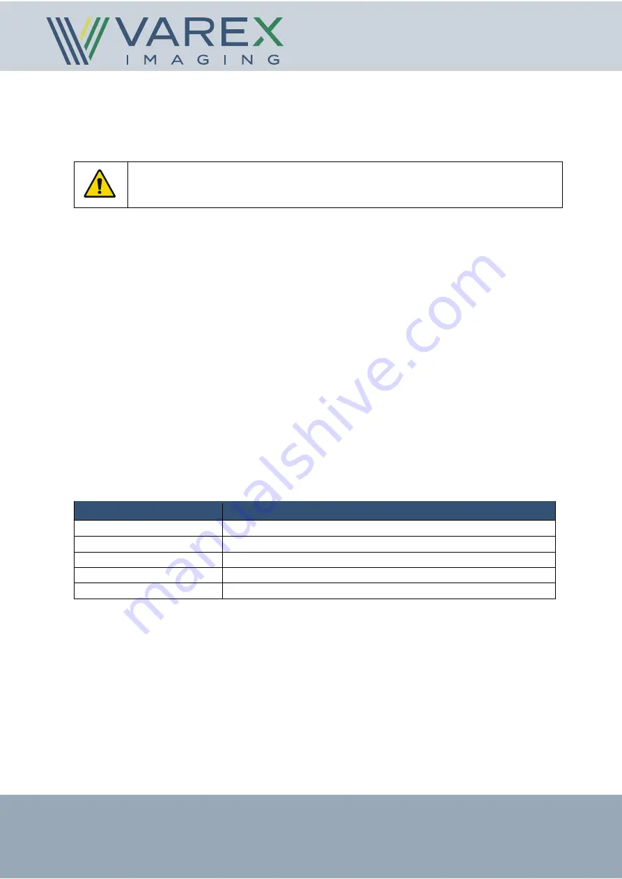 Varex Imaging THERMICA10-VV-MMM-LLL Technical Manual Download Page 36