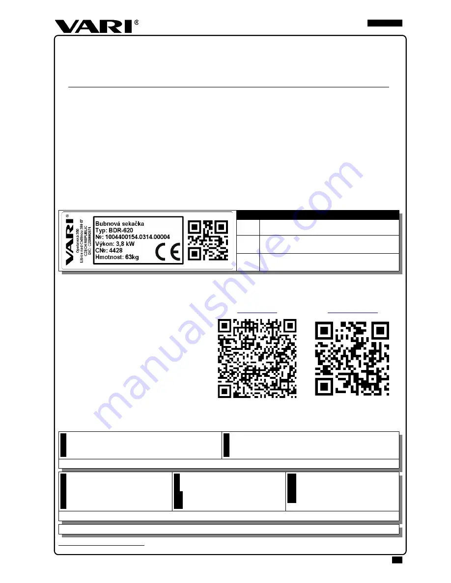 Vari Lucina Max BDR-620 User Manual Download Page 39